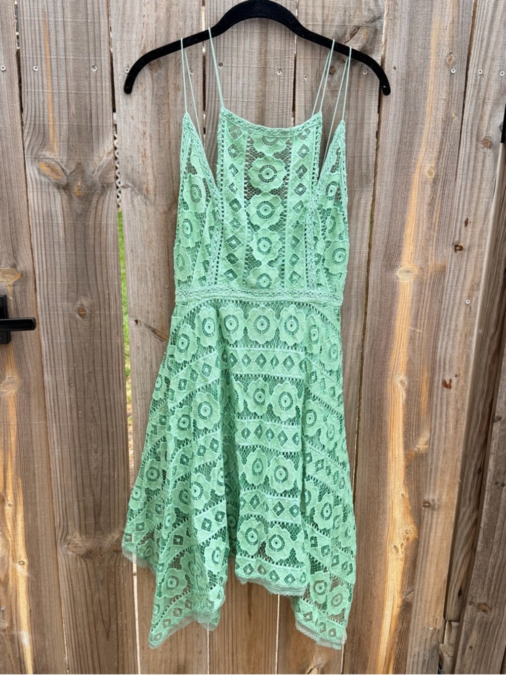 Free People Mint Green Lace Dress Size 8